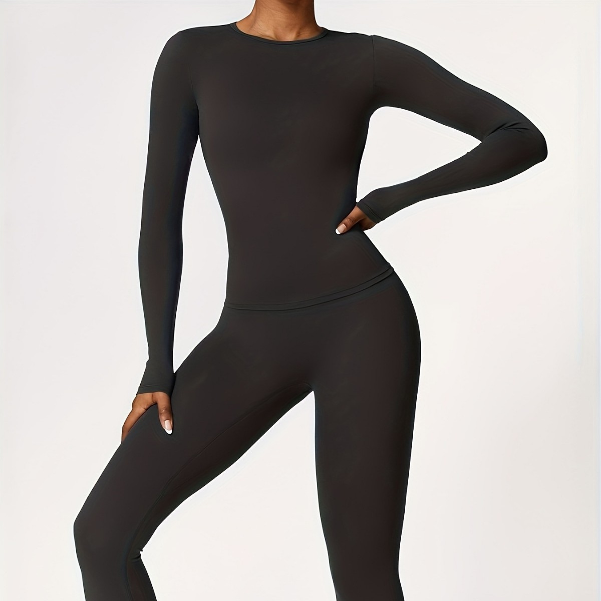 Winter Clothing For Women - Dar kesim yoga kıyafeti ince uzun