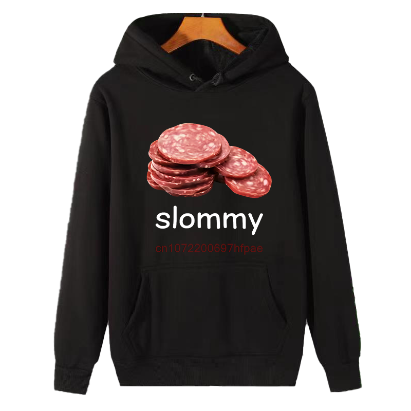Winter Clothing Essentials For Men - Komik Slommy Salami Meme Grafik Kapüşonlu