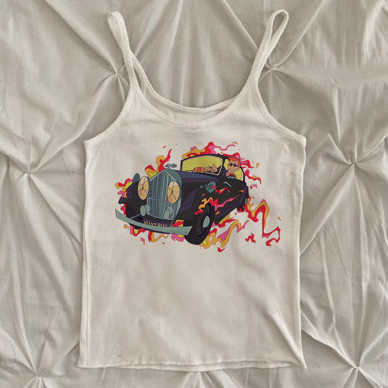 Winter Clothing Zara - Iyi OmensY2k iyi Omens baskı elbise