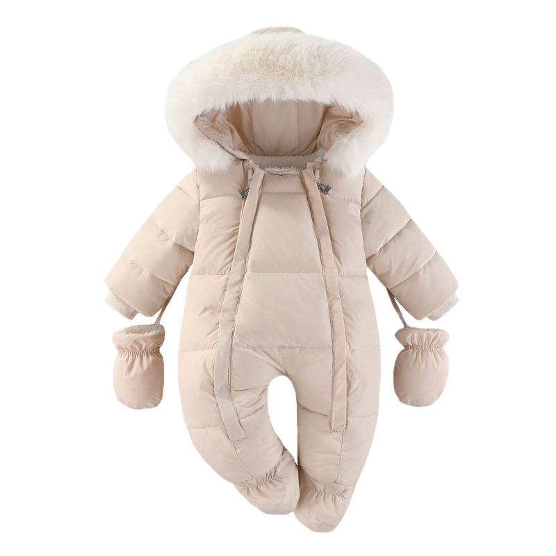 Winter Clothing Newborn - Kış yenidoğan bebek Romper eldiven ile