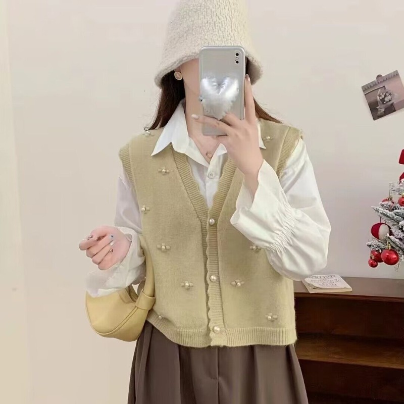 Kadınlar İçin Pembe Örgü Yelek - Winter Clothing Trends incelemesi ve fiyatı