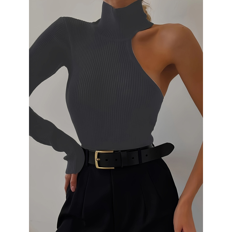 Düz Asimetrik Tek Omuzlu Nervü - Winter Clothing For Women incelemesi ve fiyatı