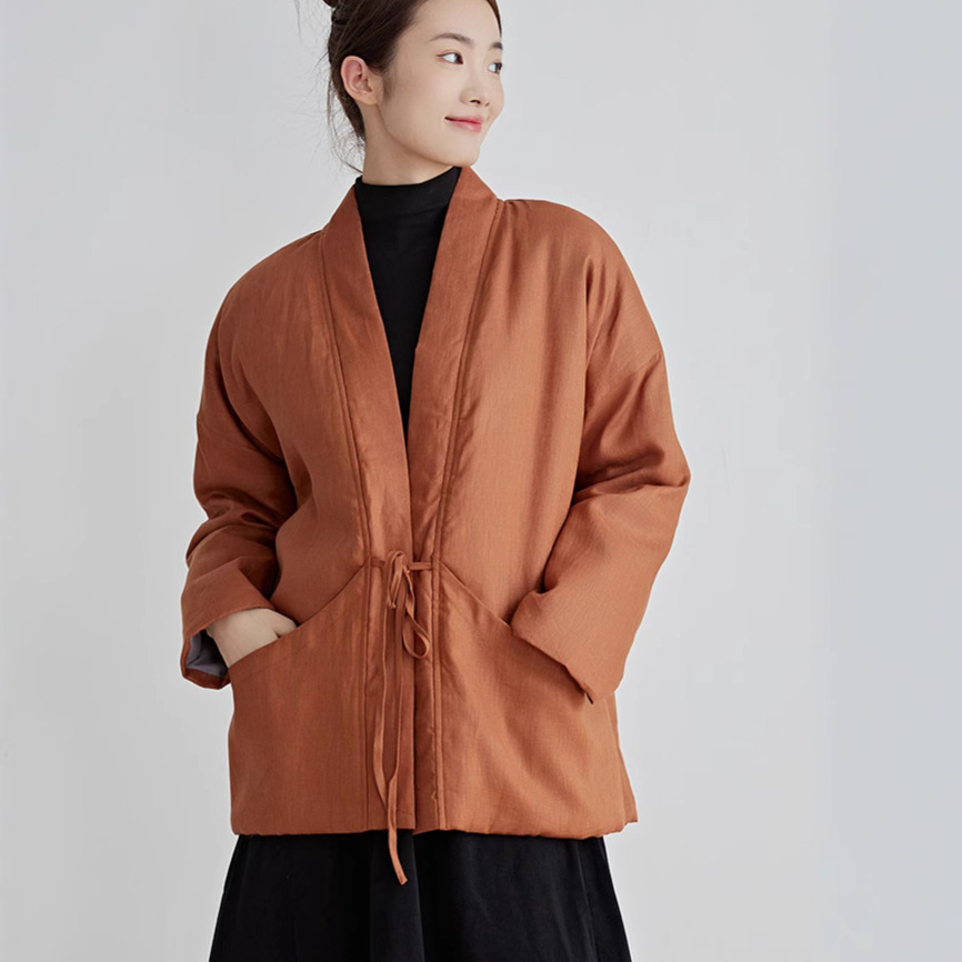 Çin Tarzı Pamuk Dış Giyim Siya - Traditional Winter Japanese Clothing incelemesi ve fiyatı