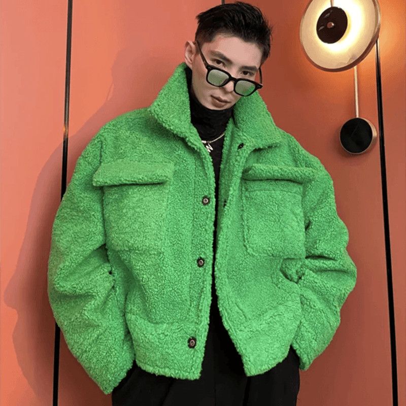 2024 yeni erkek kuzu peluş cek - Winter Clothing Trends incelemesi ve fiyatı